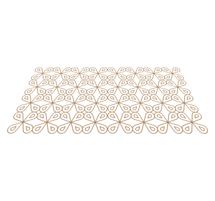 Subtilt bladmotiv vinyl teppe hydraulisk - Tenstickers