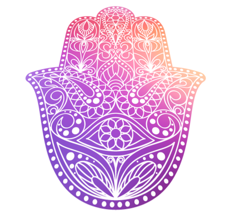 Vinyl teppe mandala hånddesignet - Tenstickers