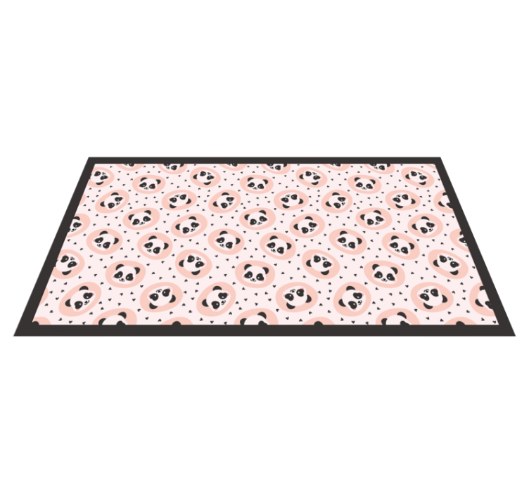 Panda ansikt dyr vinylteppe - Tenstickers