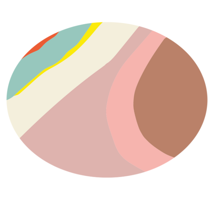 Flerfargede striper mosaikk gulvfliser - Tenstickers