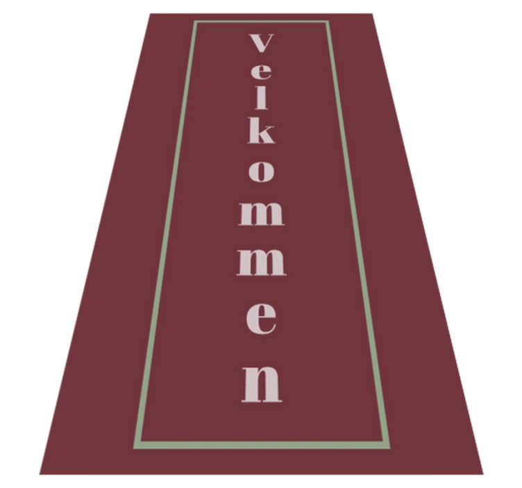 Velkomst vertikalt tilbud tilpasset vinyl teppe - Tenstickers