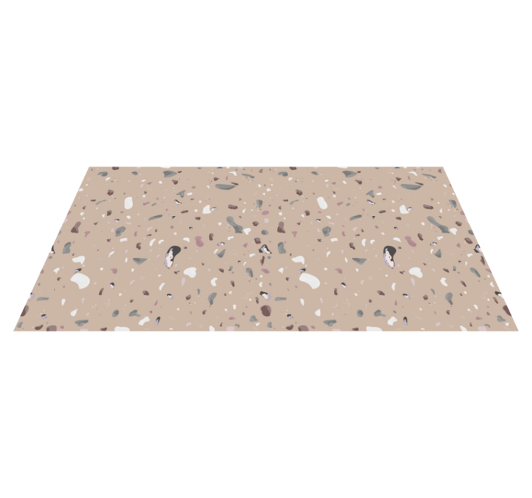 Beige terrazzo fliseteppe - Tenstickers