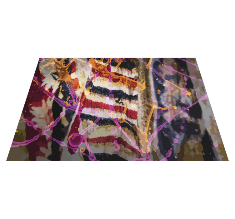 Sprutfarget område vinyl teppe moderne teppe - Tenstickers