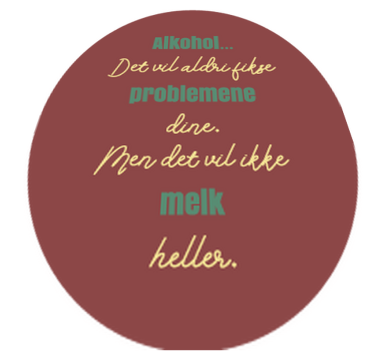 Morsomt kjøkken tekst alkohol tilpasset vinyl teppe - Tenstickers