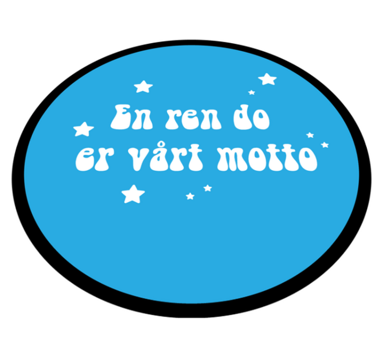 Et rent skåltekst vinyl teppe - Tenstickers