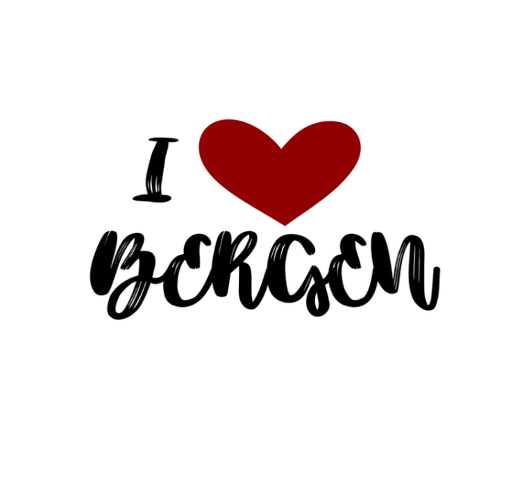 Jeg elsker bergen vinyl teppe sagn og tekster - Tenstickers