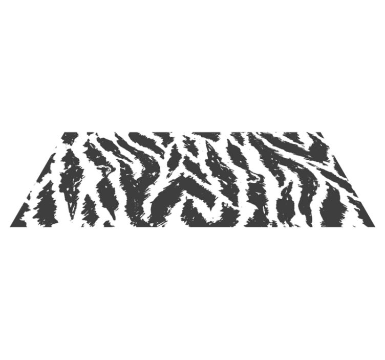 Sebra striper konsept vinyl teppe dyreavtrykk - Tenstickers