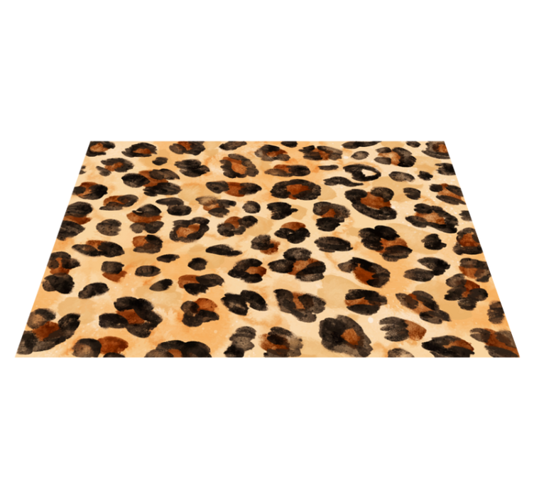 Cheetah skin animal print vinyl teppe - Tenstickers