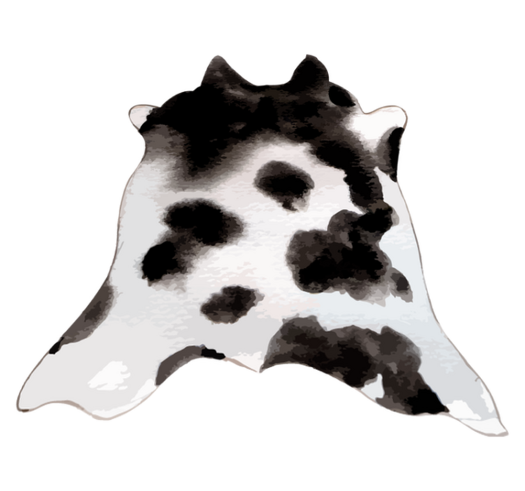 Western cow animal print vinyl teppe - Tenstickers