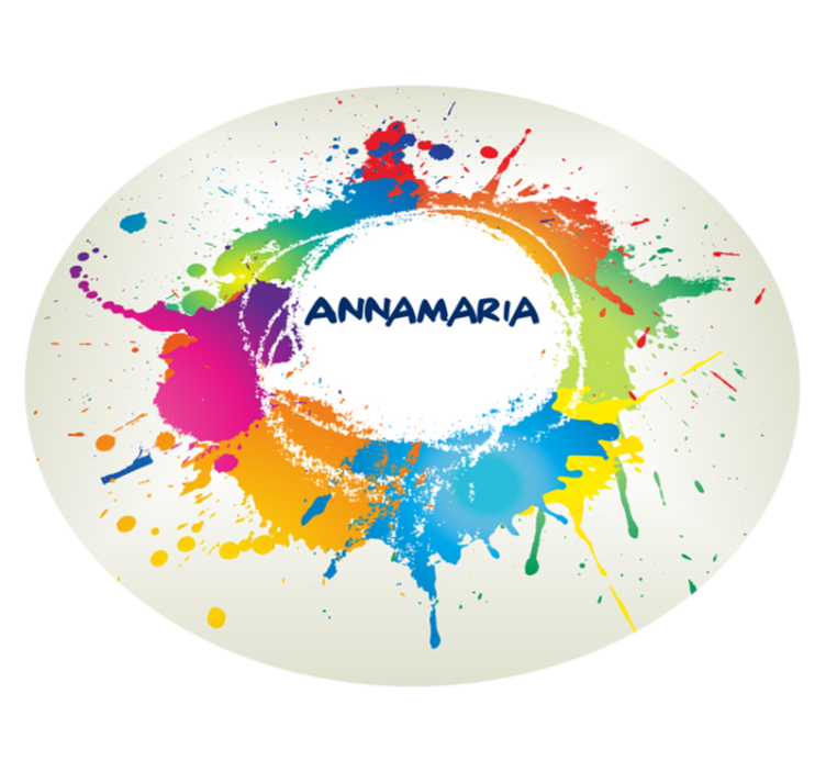 Sprut med navn vinyl teppe ungdom - Tenstickers