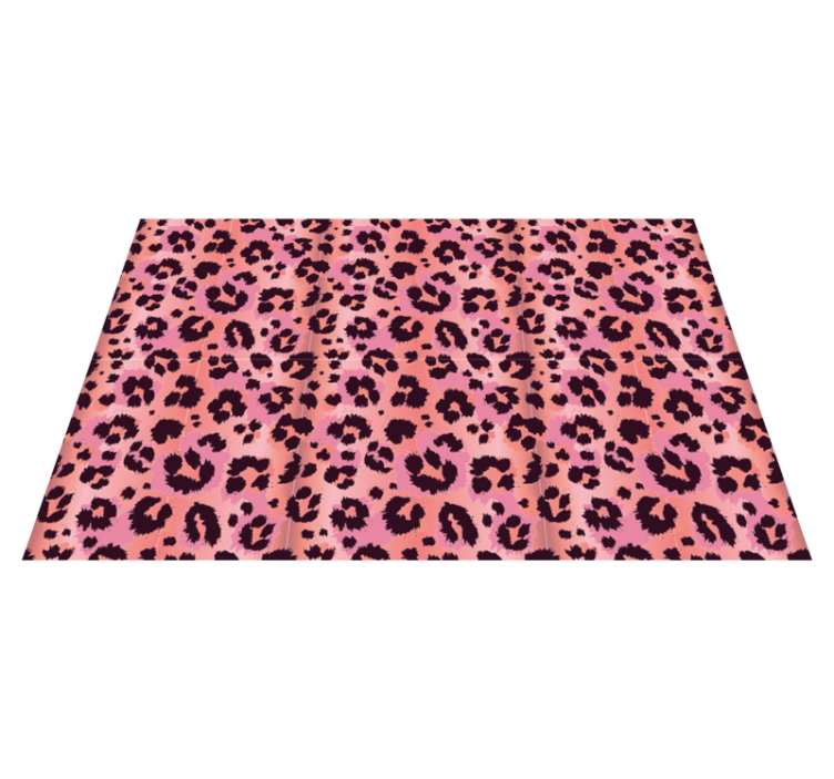 vinyl teppe med rosa leopard dyreprint - Tenstickers