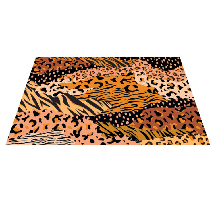 Leopardfarger vinyl teppe dyreavtrykk - Tenstickers