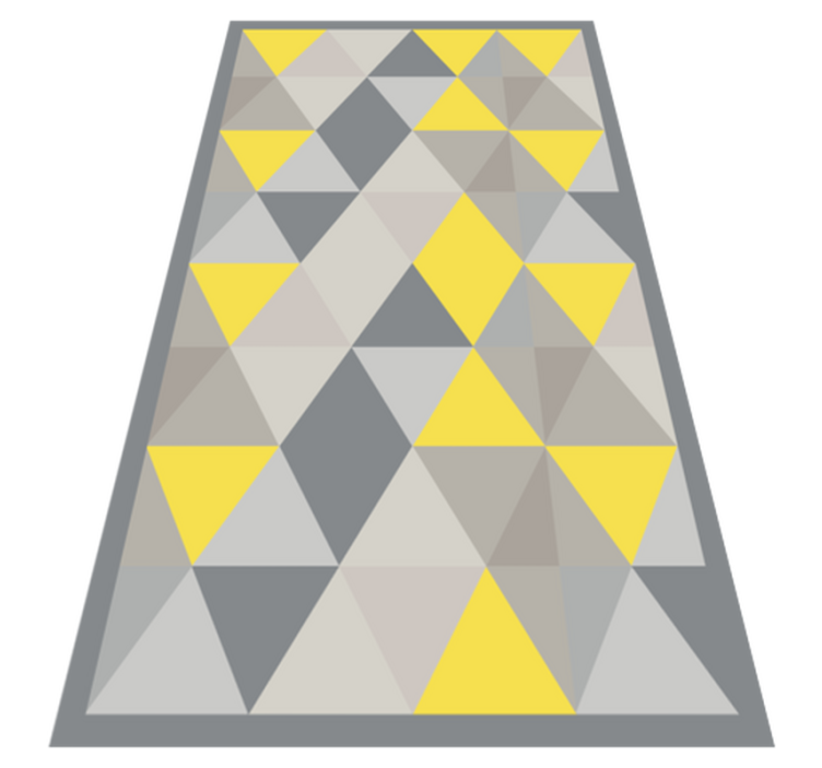 Pantone triangles nordisk vinyl teppe - Tenstickers