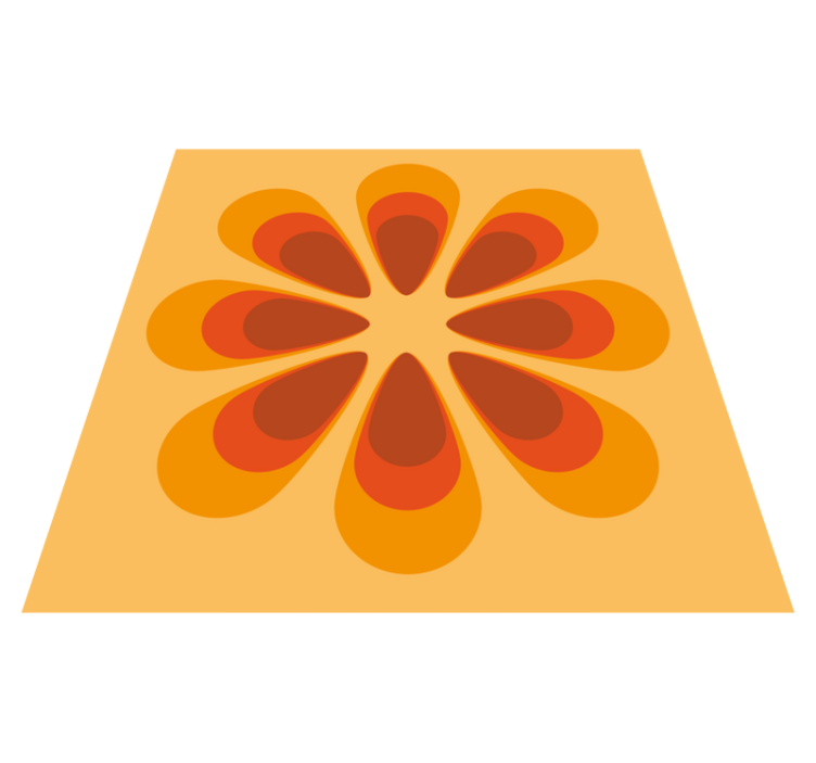 70-talls blomsterblomstteppe - Tenstickers