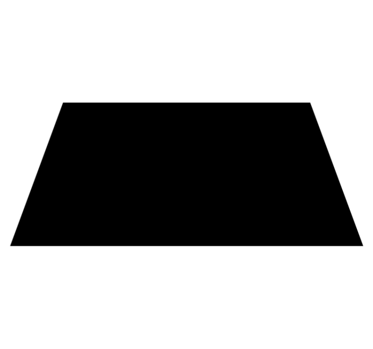 Svart rektangulært moderne vinyl teppe - Tenstickers