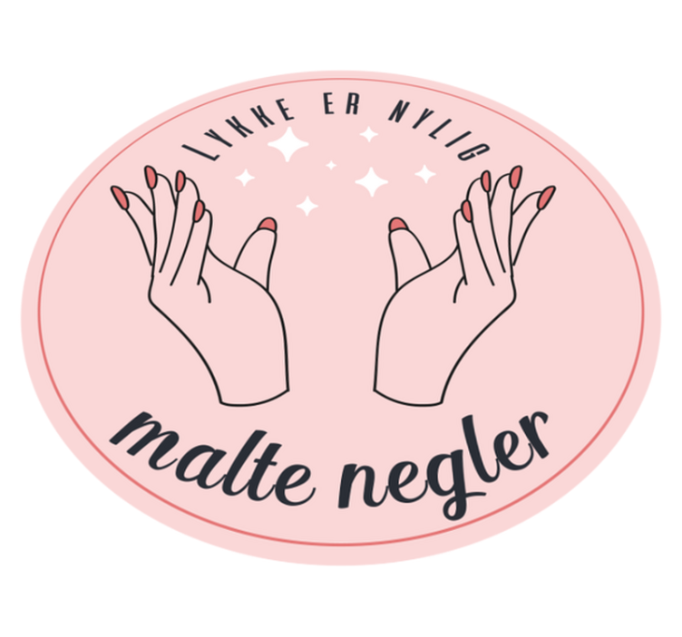 Lykke er malt negler tilpasset vinyl teppe - Tenstickers