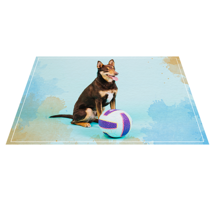 Hundevolleyball dyreteppe - Tenstickers