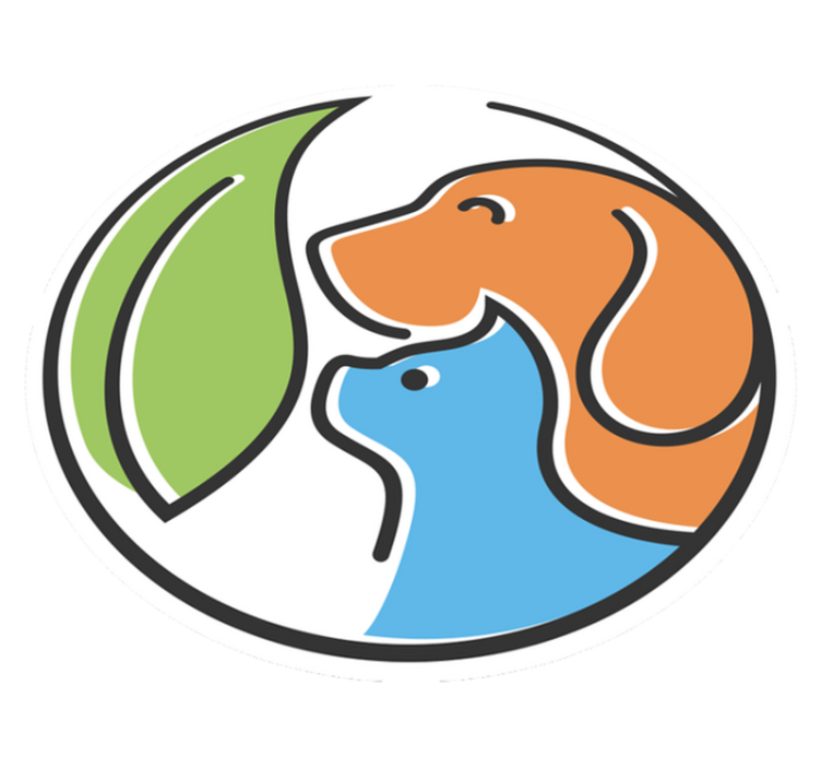 Katt og hund, ikoner, dyreteppe - Tenstickers