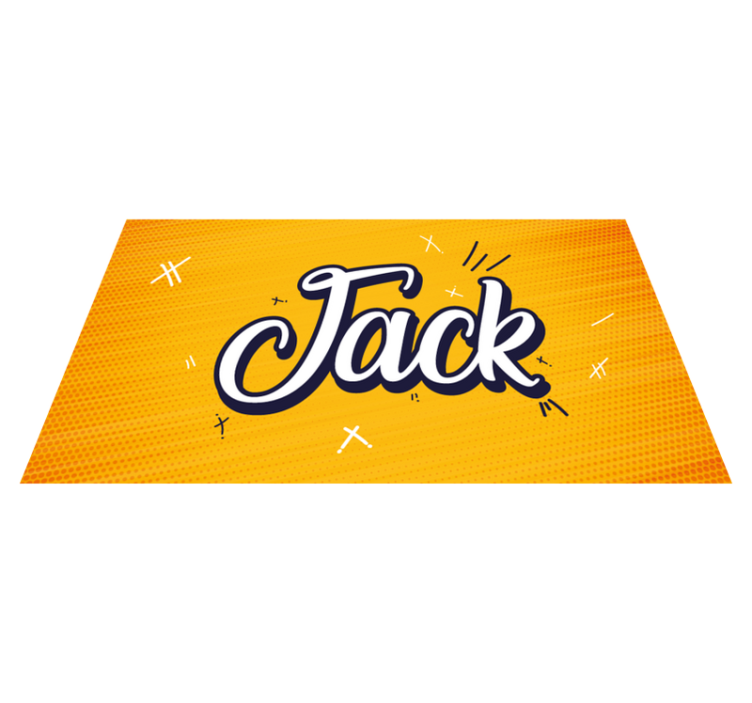 Kul mandarin oransje personlig vinylmatte - Tenstickers