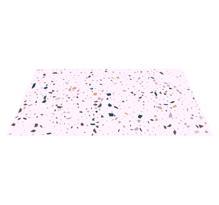 Klassisk rosa terrazzo tekstur vinyl teppe - Tenstickers