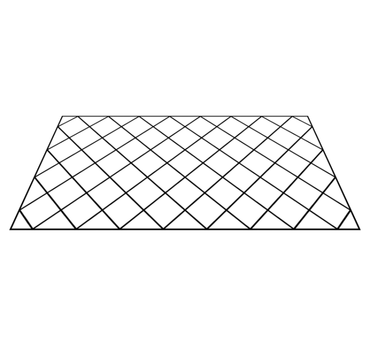 Elegante svarte mønstre vinyl teppe geometrisk - Tenstickers