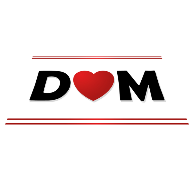 Tilpassede initialer for par vinyl teppe med navn - Tenstickers