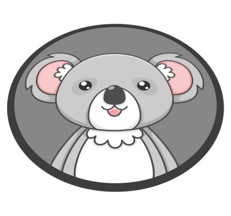 Søt koala-illustrasjon vinyl teppe spedbarn - Tenstickers
