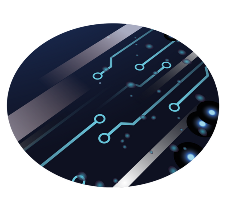 Kretskortmønster vinyl teppe ungdom - Tenstickers