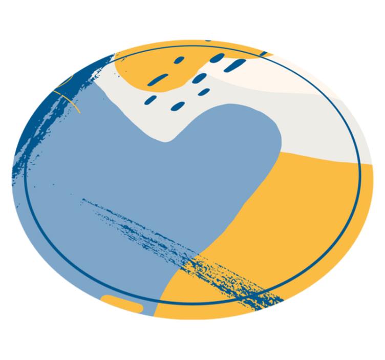 Sirkulær kunst Vinyl teppe steiner - Tenstickers