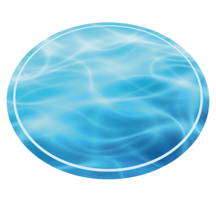 Blått dypt vann sjø abstrakt natur vinyl teppe - Tenstickers