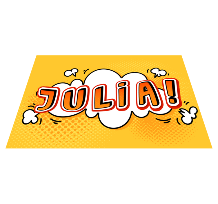 Superhelt tegneserie effekt personlig vinyl teppe - Tenstickers