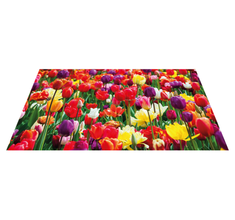 Forskjellige tulipaner feltblomsterteppe - Tenstickers