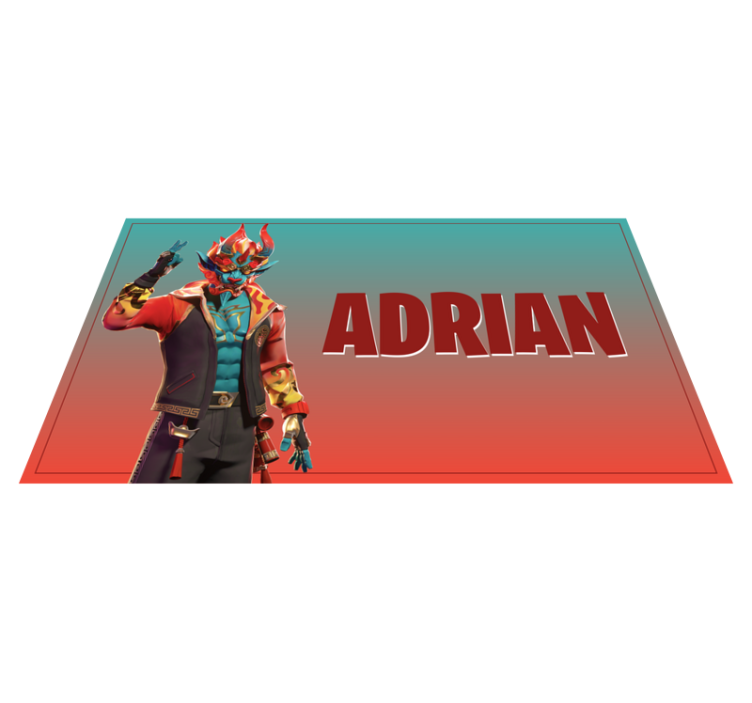 Videospill drage gutt soverommet vinyl teppe - Tenstickers