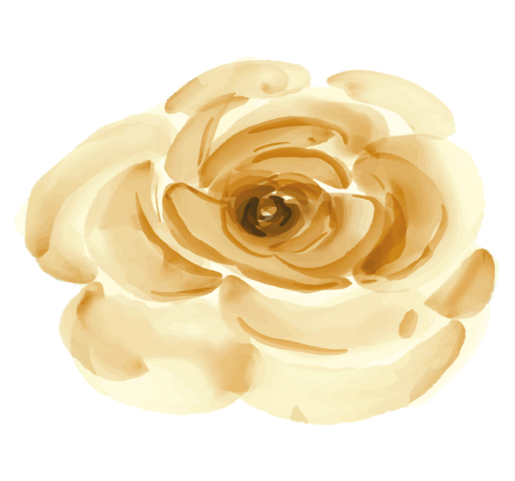 Myk beige rose vinyl teppe blomster og planter - Tenstickers