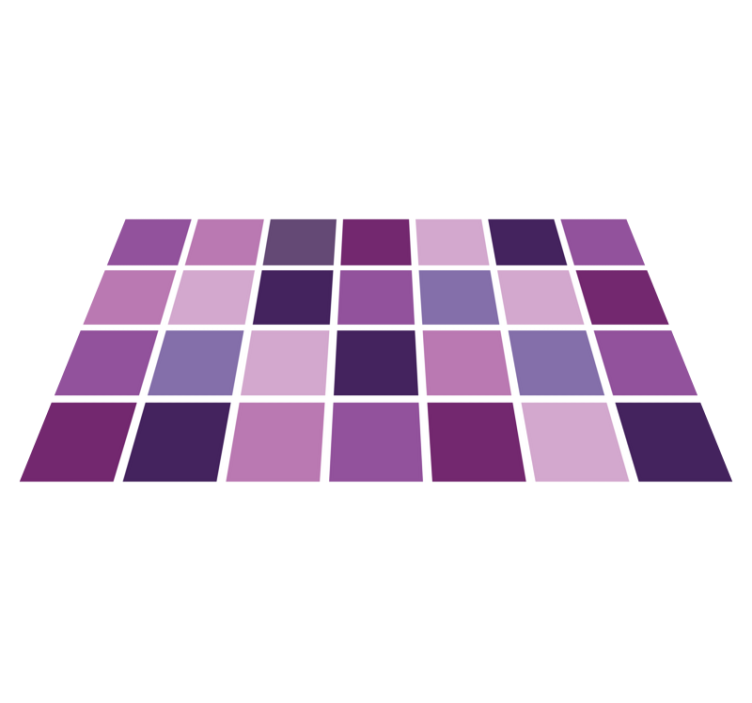 Lilla fliser gulvteppe - Tenstickers