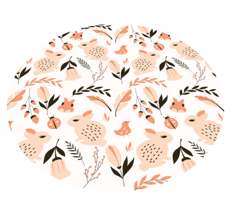 Søppel og blomster badegulv - Tenstickers