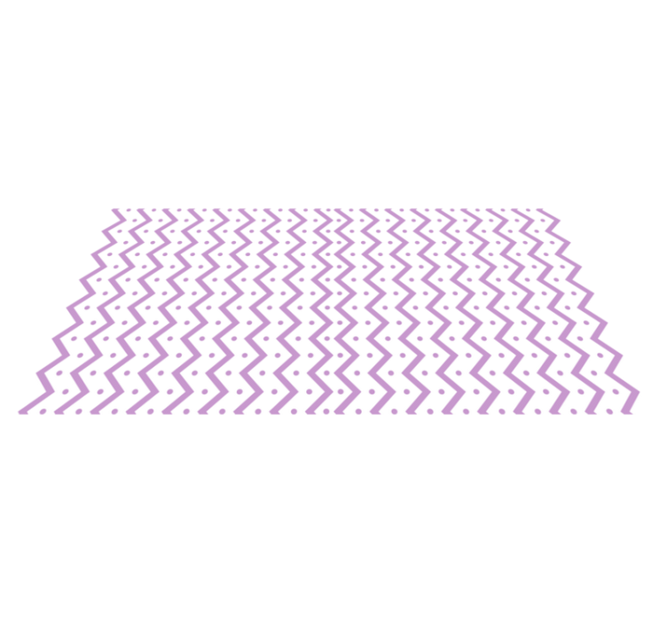 Søt rosa sikksakk design stue vinyl teppe - Tenstickers