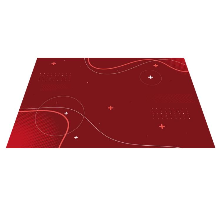 Dynamiske abstrakte mønstre vinyl teppe moderne - Tenstickers