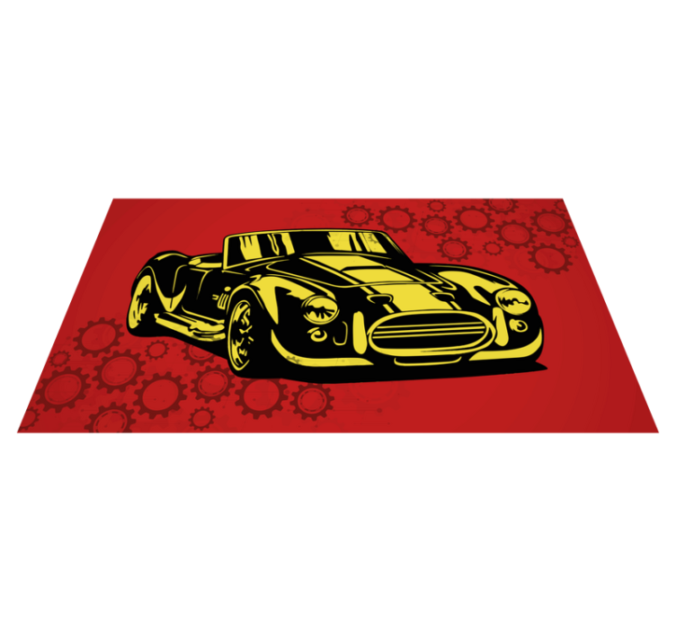 Inspirerende muskelbil stue vinyl teppe - Tenstickers