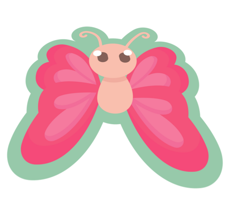 Wendy butterfly karakter design dyre vinyl teppe - Tenstickers