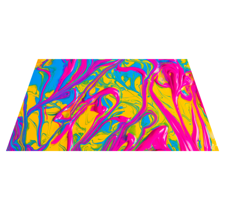 Fargerik malingbrikkeffekt vinyl teppe moderne - Tenstickers