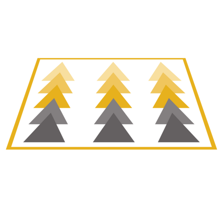 Peker piler abstrakt kunst vinyl teppe geometrisk - Tenstickers