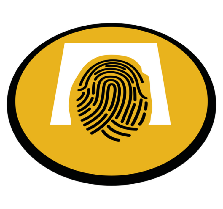 Fingeravtrykksmønster vinyl teppe mosaikk - Tenstickers