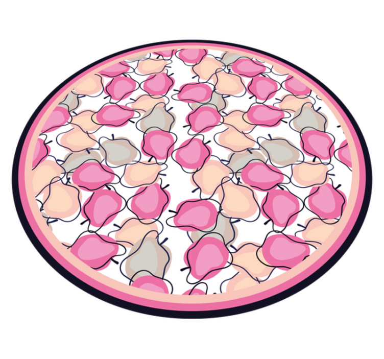 Blush fruktarrangement vinyl teppe kjøkken - Tenstickers