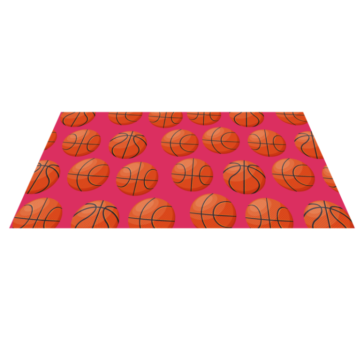 Original basketballdesign bad vinyl teppe - Tenstickers