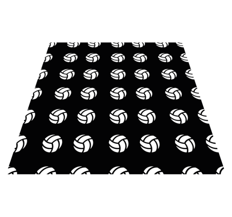 Volleyballmønster vinyl teppe spill - Tenstickers