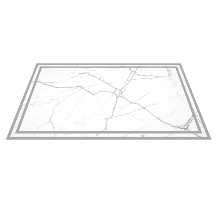 Grasiøse hvite striper marmor vinylteppe - Tenstickers