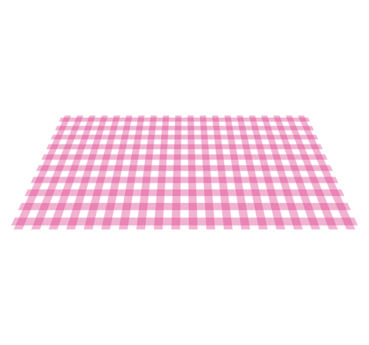 Vinyl teppe striper rosa rutemønster - Tenstickers