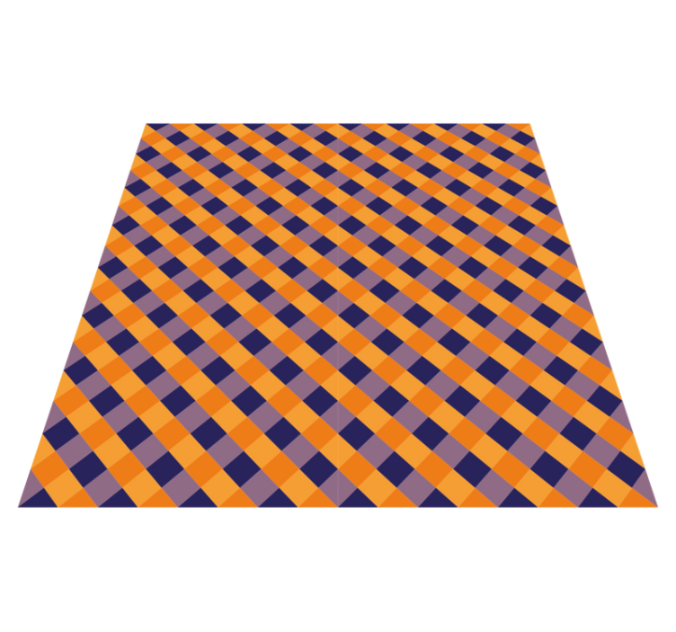 Diagonale fargeblokker Vinyl teppe striper - Tenstickers