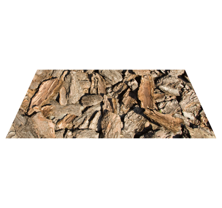 Naturlig barkdesign vinyl teppe tre - Tenstickers